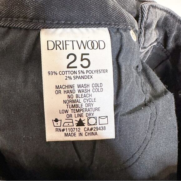 Driftwood Black Embroidered Distressed Jeans - Picture 5 of 5